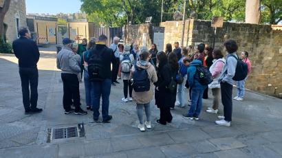 Udeleženci so obisk Trsta začeli pri stolni cerkvi sv. Justa (foto: Urška Perenič).