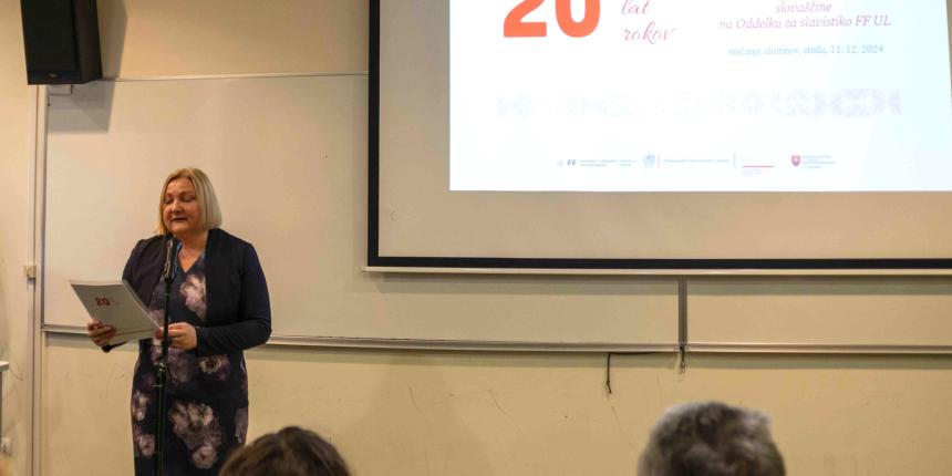 izr. prof. dr. Maria Wtorkowska, vodja Enote za zahodno slavistiko